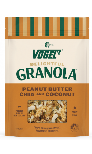 Delightful Granola Peanut Butter, Chia & Coconut